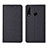 Coque Clapet Portefeuille Livre Tissu H01 pour Huawei P30 Lite New Edition Noir