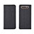 Coque Clapet Portefeuille Livre Tissu H01 pour Samsung Galaxy A90 4G Noir