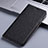 Coque Clapet Portefeuille Livre Tissu H12P pour Apple iPhone 6 Noir
