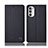Coque Clapet Portefeuille Livre Tissu H12P pour Motorola Moto Edge (2022) 5G Noir