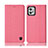 Coque Clapet Portefeuille Livre Tissu H12P pour Motorola Moto G32 Rose