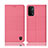 Coque Clapet Portefeuille Livre Tissu H12P pour Oppo A93 5G Rose