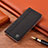 Coque Clapet Portefeuille Livre Tissu H12P pour Sony Xperia 1 IV SO-51C Noir