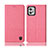 Coque Clapet Portefeuille Livre Tissu H13P pour Motorola Moto G32 Rose