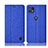 Coque Clapet Portefeuille Livre Tissu H13P pour Motorola Moto G50 5G Bleu