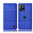 Coque Clapet Portefeuille Livre Tissu H13P pour Motorola Moto S30 Pro 5G Bleu