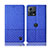 Coque Clapet Portefeuille Livre Tissu H14P pour Motorola Moto Edge S30 Pro 5G Bleu