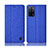 Coque Clapet Portefeuille Livre Tissu H14P pour Oppo A53s 5G Bleu