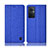 Coque Clapet Portefeuille Livre Tissu H14P pour Oppo F21s Pro 5G Bleu