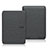 Coque Clapet Portefeuille Livre Tissu L01 pour Amazon Kindle 6 inch Noir