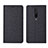 Coque Clapet Portefeuille Livre Tissu L01 pour Xiaomi Poco X2 Noir