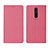 Coque Clapet Portefeuille Livre Tissu L01 pour Xiaomi Redmi K30 4G Rose