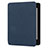 Coque Clapet Portefeuille Livre Tissu pour Amazon Kindle Paperwhite 6 inch Bleu