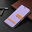 Coque Clapet Portefeuille Livre Tissu pour Apple iPhone 13 Mini Violet Petit