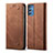 Coque Clapet Portefeuille Livre Tissu pour Samsung Galaxy A04s Petit