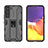 Coque Contour Silicone et Plastique Housse Etui Mat avec Aimant Magnetique Support A03 pour Samsung Galaxy S21 5G Petit