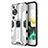 Coque Contour Silicone et Plastique Housse Etui Mat avec Aimant Magnetique Support KC1 pour Huawei P60 Petit