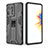 Coque Contour Silicone et Plastique Housse Etui Mat avec Aimant Magnetique Support KC1 pour Xiaomi Mi Mix 4 5G Petit