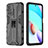 Coque Contour Silicone et Plastique Housse Etui Mat avec Aimant Magnetique Support KC1 pour Xiaomi Redmi Note 11 4G (2021) Petit