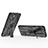 Coque Contour Silicone et Plastique Housse Etui Mat avec Aimant Magnetique Support KC2 pour Huawei P60 Pro Petit