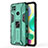 Coque Contour Silicone et Plastique Housse Etui Mat avec Aimant Magnetique Support KC2 pour Xiaomi Redmi 9 Activ Petit