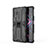 Coque Contour Silicone et Plastique Housse Etui Mat avec Aimant Magnetique Support KC2 pour Xiaomi Redmi K40 Gaming 5G Noir