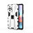 Coque Contour Silicone et Plastique Housse Etui Mat avec Aimant Magnetique Support KC2 pour Xiaomi Redmi Note 10 Pro 4G Petit