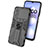 Coque Contour Silicone et Plastique Housse Etui Mat avec Aimant Magnetique Support KC2 pour Xiaomi Redmi Note 11R 5G Petit