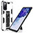 Coque Contour Silicone et Plastique Housse Etui Mat avec Aimant Magnetique Support MQ1 pour Samsung Galaxy S20 FE 5G Blanc