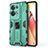 Coque Contour Silicone et Plastique Housse Etui Mat avec Aimant Magnetique Support pour Oppo Reno8 Pro 5G Petit