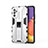 Coque Contour Silicone et Plastique Housse Etui Mat avec Aimant Magnetique Support pour Samsung Galaxy Quantum2 5G Petit