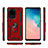 Coque Contour Silicone et Plastique Housse Etui Mat avec Aimant Magnetique Support pour Samsung Galaxy S20 Ultra 5G Petit