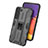 Coque Contour Silicone et Plastique Housse Etui Mat avec Aimant Magnetique Support pour Samsung Galaxy S21 5G Petit