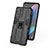 Coque Contour Silicone et Plastique Housse Etui Mat avec Aimant Magnetique Support T01 pour Oppo Find X3 Pro 5G Petit