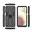 Coque Contour Silicone et Plastique Housse Etui Mat avec Aimant Magnetique Support T01 pour Samsung Galaxy A12 5G Petit