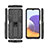 Coque Contour Silicone et Plastique Housse Etui Mat avec Aimant Magnetique Support T01 pour Samsung Galaxy A22s 5G Petit