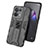 Coque Contour Silicone et Plastique Housse Etui Mat avec Aimant Magnetique Support T02 pour Oppo Reno9 Pro 5G Petit