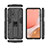 Coque Contour Silicone et Plastique Housse Etui Mat avec Aimant Magnetique Support T02 pour Samsung Galaxy A72 4G Petit