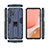 Coque Contour Silicone et Plastique Housse Etui Mat avec Aimant Magnetique Support T02 pour Samsung Galaxy A72 4G Petit