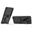 Coque Contour Silicone et Plastique Housse Etui Mat avec Aimant Magnetique Support T02 pour Samsung Galaxy S23 FE 5G Noir