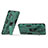 Coque Contour Silicone et Plastique Housse Etui Mat avec Aimant Magnetique Support T02 pour Samsung Galaxy S23 FE 5G Vert