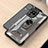 Coque Contour Silicone et Plastique Housse Etui Mat avec Magnetique Support Bague Anneau J01S pour Samsung Galaxy A22 4G Petit