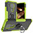 Coque Contour Silicone et Plastique Housse Etui Mat avec Magnetique Support Bague Anneau JX1 pour Nokia 5.4 Vert