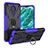 Coque Contour Silicone et Plastique Housse Etui Mat avec Magnetique Support Bague Anneau JX1 pour Nokia C30 Petit