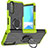 Coque Contour Silicone et Plastique Housse Etui Mat avec Magnetique Support Bague Anneau JX1 pour Sony Xperia 10 III SOG04 Vert