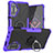 Coque Contour Silicone et Plastique Housse Etui Mat avec Magnetique Support Bague Anneau JX1 pour Xiaomi Poco F3 GT 5G Violet