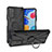 Coque Contour Silicone et Plastique Housse Etui Mat avec Magnetique Support Bague Anneau JX1 pour Xiaomi Redmi Note 11 4G (2022) Noir