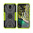 Coque Contour Silicone et Plastique Housse Etui Mat avec Magnetique Support Bague Anneau JX2 pour Nokia C100 Petit