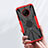 Coque Contour Silicone et Plastique Housse Etui Mat avec Magnetique Support Bague Anneau JX2 pour Nokia C200 Petit
