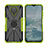 Coque Contour Silicone et Plastique Housse Etui Mat avec Magnetique Support Bague Anneau JX2 pour Nokia G10 Petit